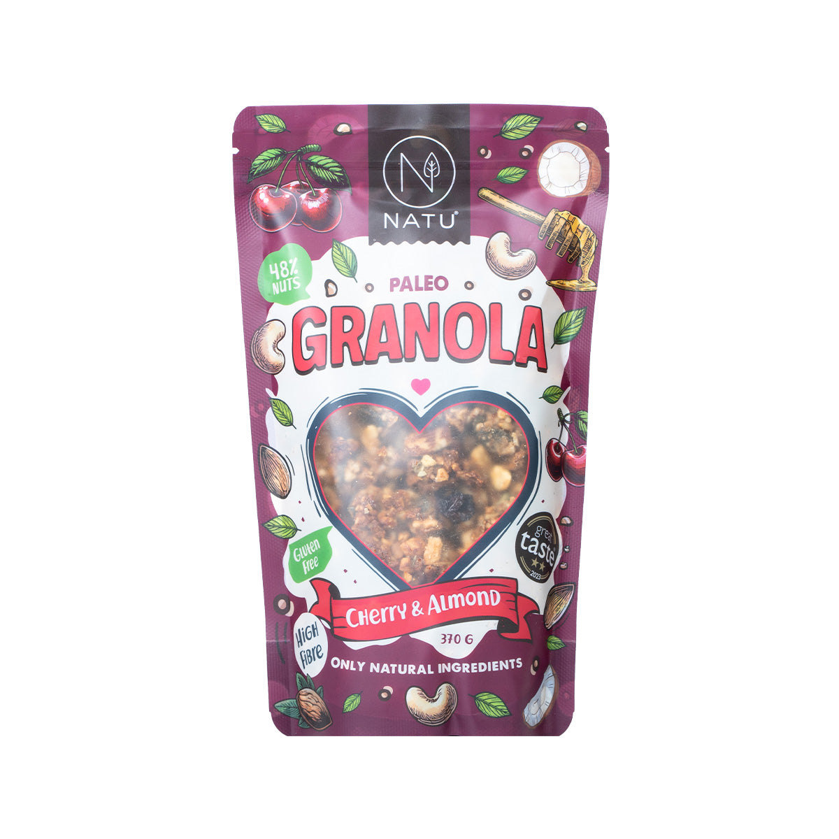 Paleo granola cherry and almonds 370 g