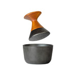 Handmade cast iron mortar .pepper..mortar + pepper starter pack (3× 20 g)