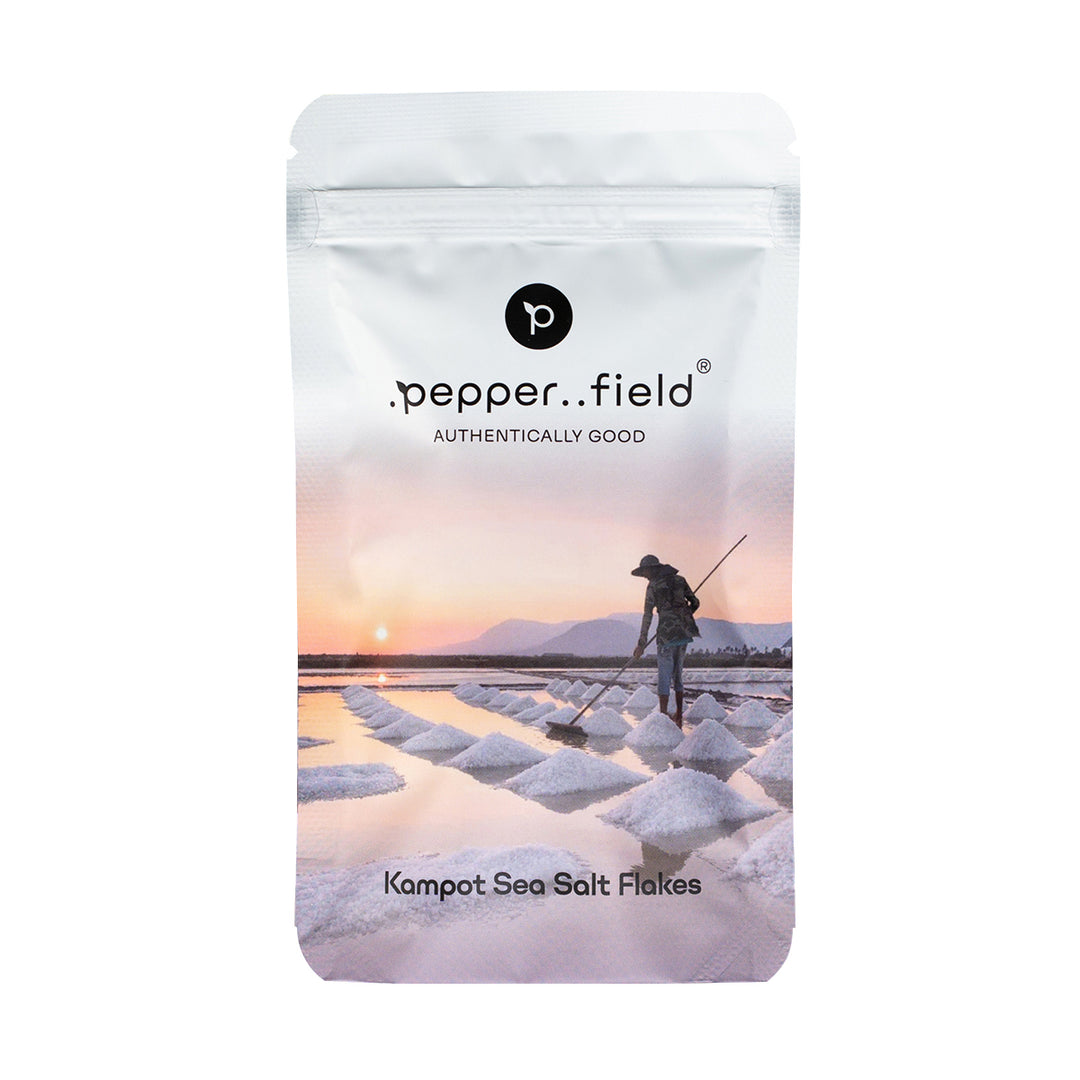Salt Pyramids (Sea Salt Flakes) – a selection of the largest Kampot sea salt crystals 