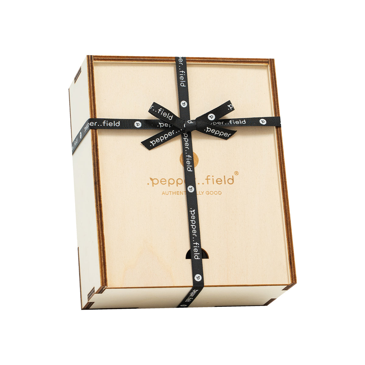 Macinino scandinavo con set di provette con pepe Kampot in confezione regalo in legno (3x10g)