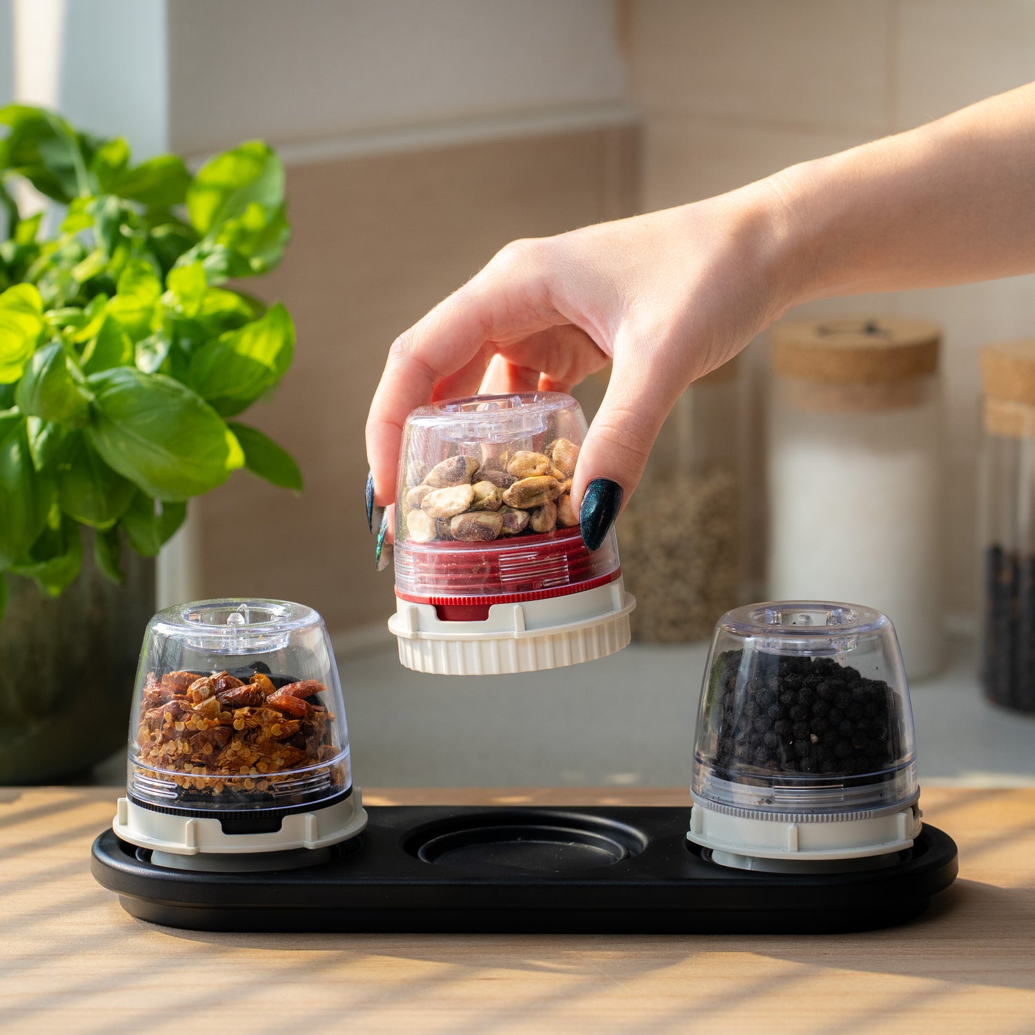 Finamill container GT Pod - for hard spices, nuts and chocolate 
