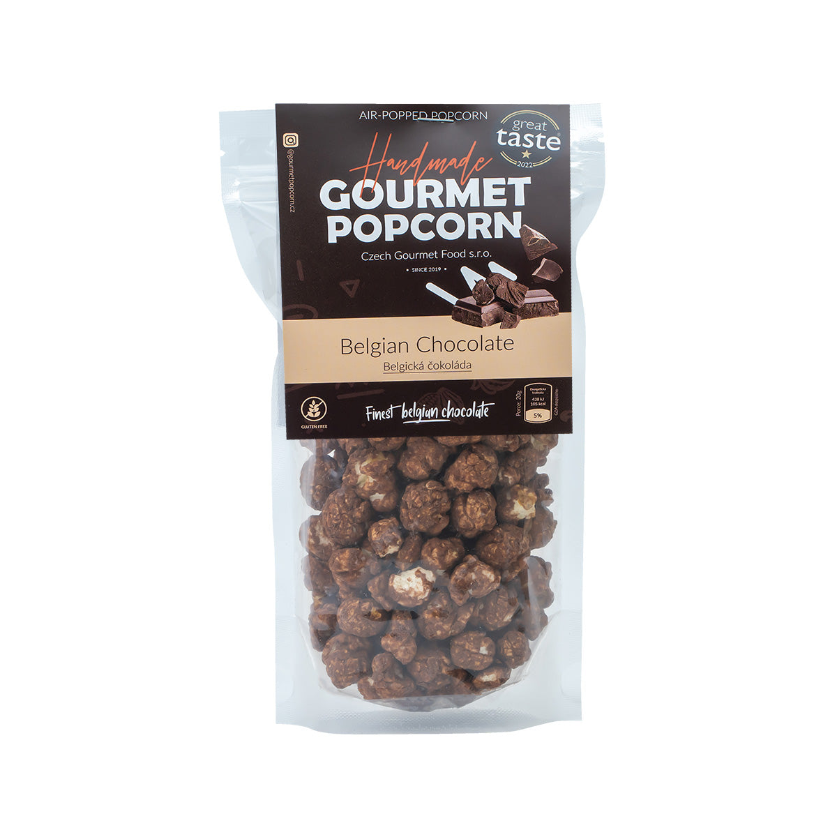 Popcorn Belgian chocolate, 75g